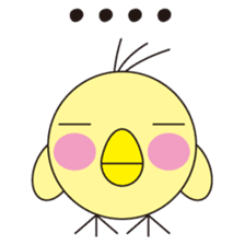 circle face 8 chick sticker #359163