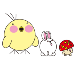 circle face 8 chick sticker #359164