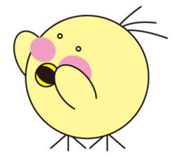 circle face 8 chick sticker #359165