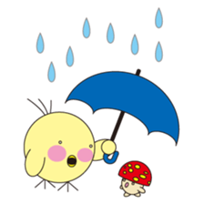 circle face 8 chick sticker #359167