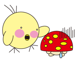 circle face 8 chick sticker #359168