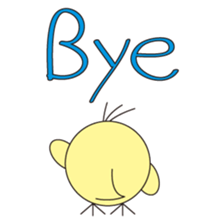 circle face 8 chick sticker #359176