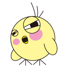 circle face 8 chick sticker #359177