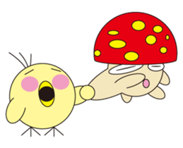 circle face 8 chick sticker #359181