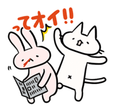Saya-Neko and Rabbit sticker #359407