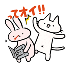 Saya-Neko and Rabbit sticker #359407