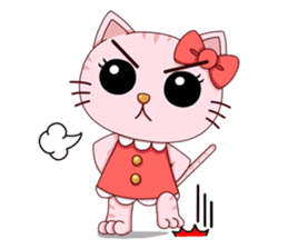 Big Eyes Meow and Little Devil Girl sticker #359596