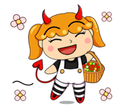 Big Eyes Meow and Little Devil Girl sticker #359607