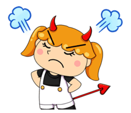 Big Eyes Meow and Little Devil Girl sticker #359612