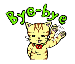 Lovely cat and dwarves "KOROPUKURUN" sticker #359665