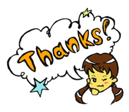 Lovely cat and dwarves "KOROPUKURUN" sticker #359677