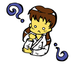 Lovely cat and dwarves "KOROPUKURUN" sticker #359680