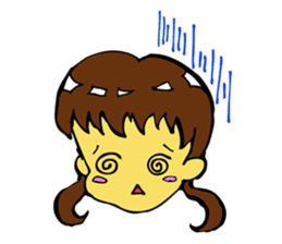 Lovely cat and dwarves "KOROPUKURUN" sticker #359682