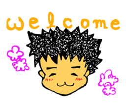 Lovely cat and dwarves "KOROPUKURUN" sticker #359684