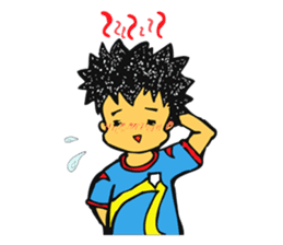 Lovely cat and dwarves "KOROPUKURUN" sticker #359687