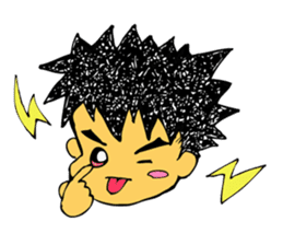 Lovely cat and dwarves "KOROPUKURUN" sticker #359688