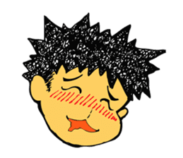 Lovely cat and dwarves "KOROPUKURUN" sticker #359689