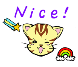 Lovely cat and dwarves "KOROPUKURUN" sticker #359692