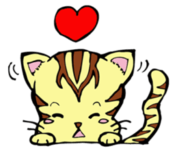 Lovely cat and dwarves "KOROPUKURUN" sticker #359693