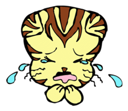 Lovely cat and dwarves "KOROPUKURUN" sticker #359695