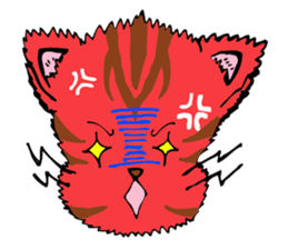 Lovely cat and dwarves "KOROPUKURUN" sticker #359696