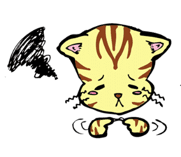 Lovely cat and dwarves "KOROPUKURUN" sticker #359697