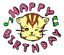 Lovely cat and dwarves "KOROPUKURUN" sticker #359700