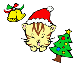 Lovely cat and dwarves "KOROPUKURUN" sticker #359701