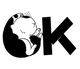 Panda-cat Mink(English version) sticker #360395