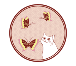 Japanese and cats sticker #360989