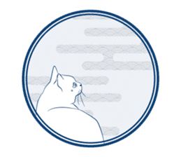 Japanese and cats sticker #360994