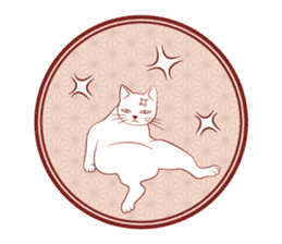 Japanese and cats sticker #361002