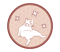 Japanese and cats sticker #361002