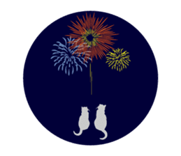 Japanese and cats sticker #361013