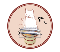 Japanese and cats sticker #361014