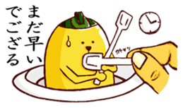 maccha green tea pudding Samurai sticker #361237