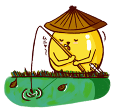 maccha green tea pudding Samurai sticker #361255