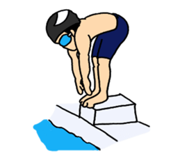 Swimmer's stickers! sticker #361861