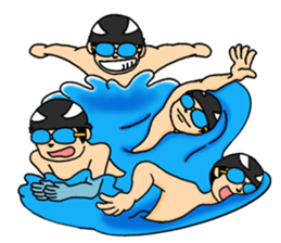 Swimmer's stickers! sticker #361864