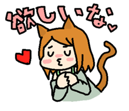 kemomimi girl sticker #362210