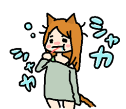 kemomimi girl sticker #362215