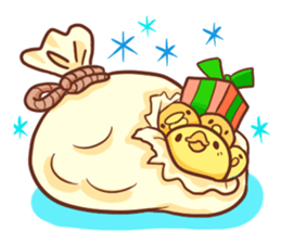 Merry Christmas Chicken ism sticker #362267