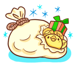 Merry Christmas Chicken ism sticker #362267