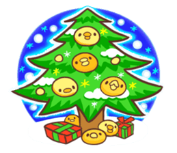 Merry Christmas Chicken ism sticker #362268