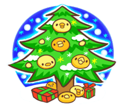Merry Christmas Chicken ism sticker #362268