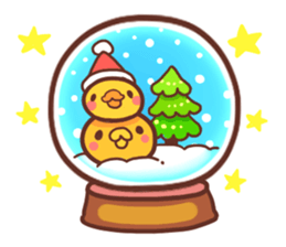 Merry Christmas Chicken ism sticker #362270