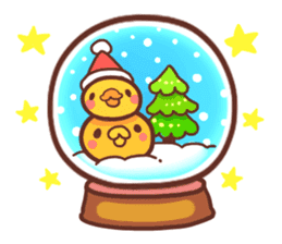 Merry Christmas Chicken ism sticker #362270
