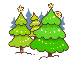 Merry Christmas Chicken ism sticker #362272