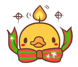 Merry Christmas Chicken ism sticker #362274