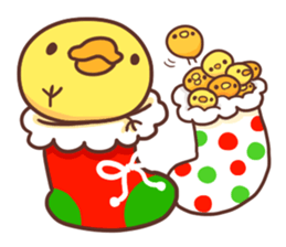 Merry Christmas Chicken ism sticker #362275